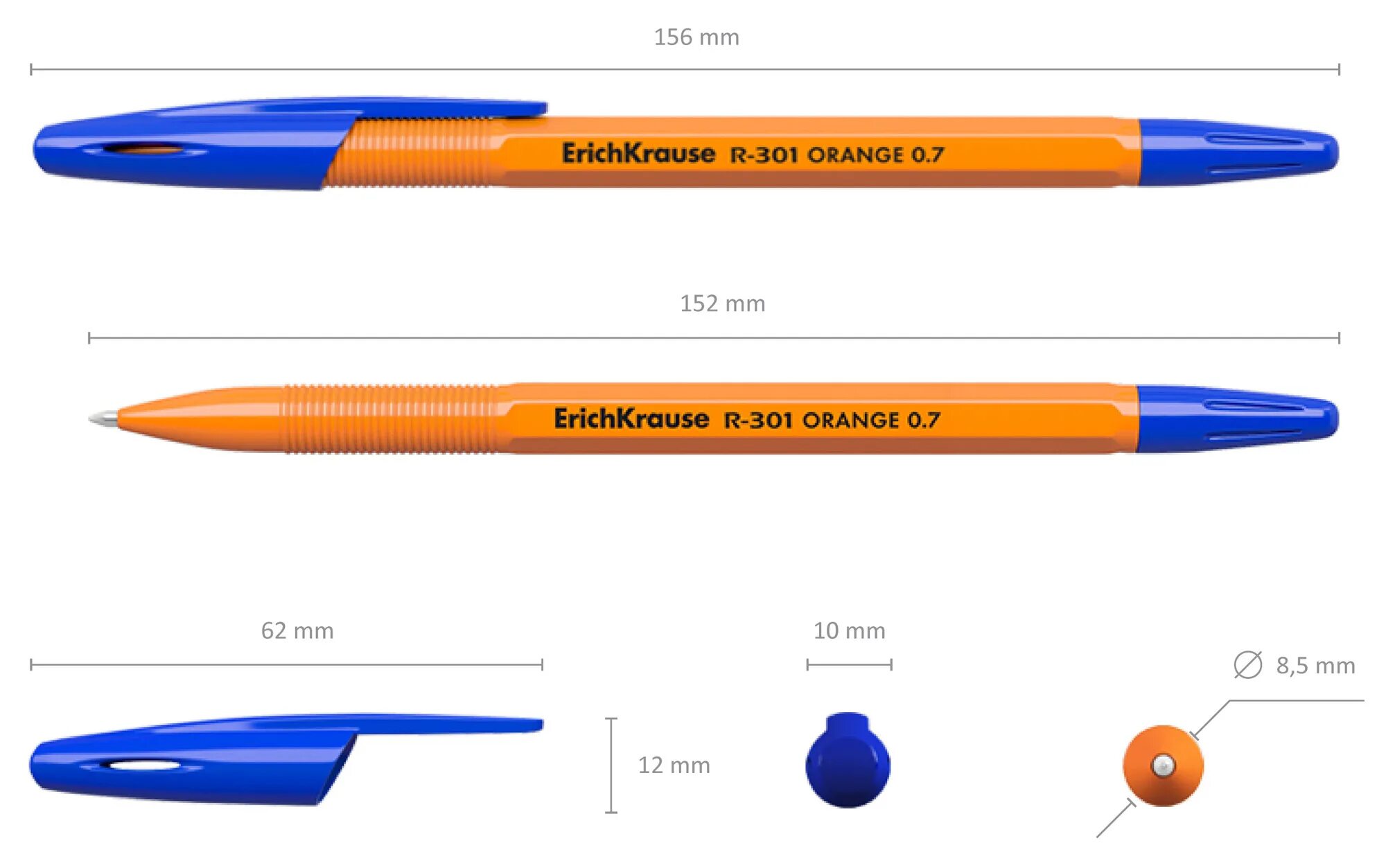 Линия 0.7. Ручка Erich Krause r-301. Ручка шариковая Erich Krause "r-301 Orange" синяя 43194. Ручка Эрих Краузе r-301 Orange 0.7. Erich Krause r-301 Orange Stick.