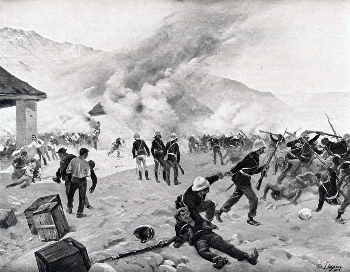 Rorkes drift. Сражение у Роркс-дрифт 1879. Оборона Роркс дрифт. Битва при Изандлване 1879. Битва при дрейфе Рорка.