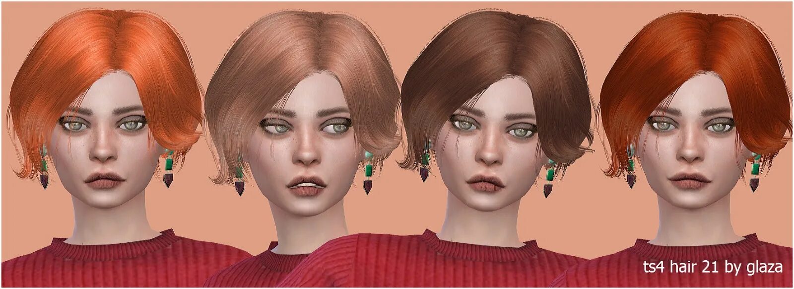 Hair 20 (P) at All by Glaza " Sims 4 Updates