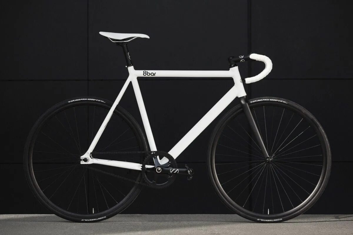 Fixed gear solid. 8bar bikes. mettler fixed gear. liberty fixed gear. fixed gear white.