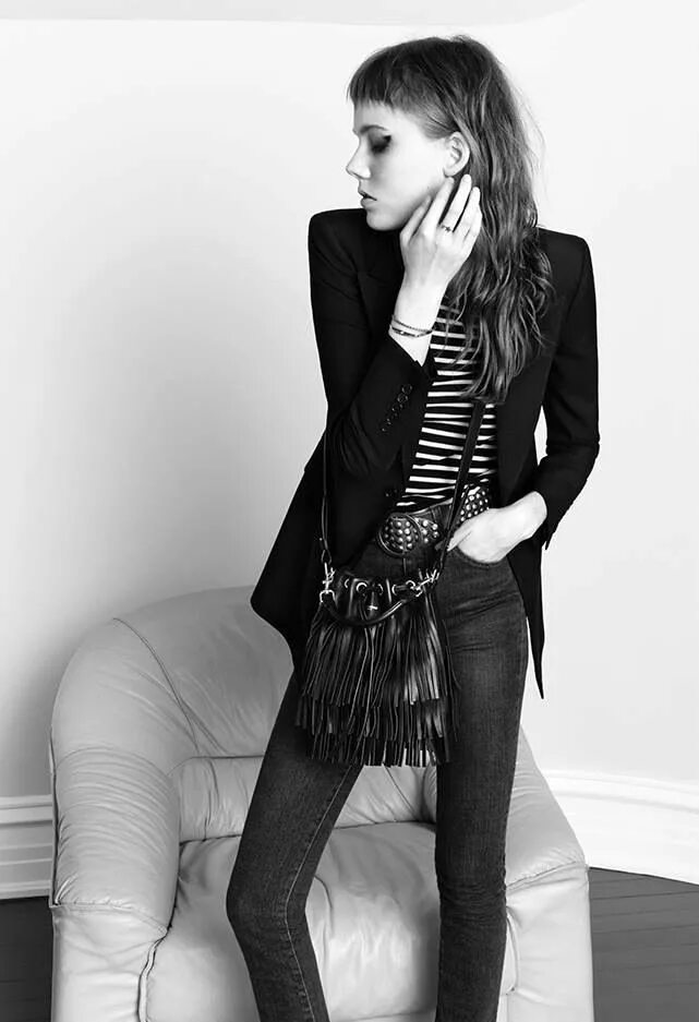 S laurent. Saint laurent rock style. кики виллемс. saint laurent kiki.