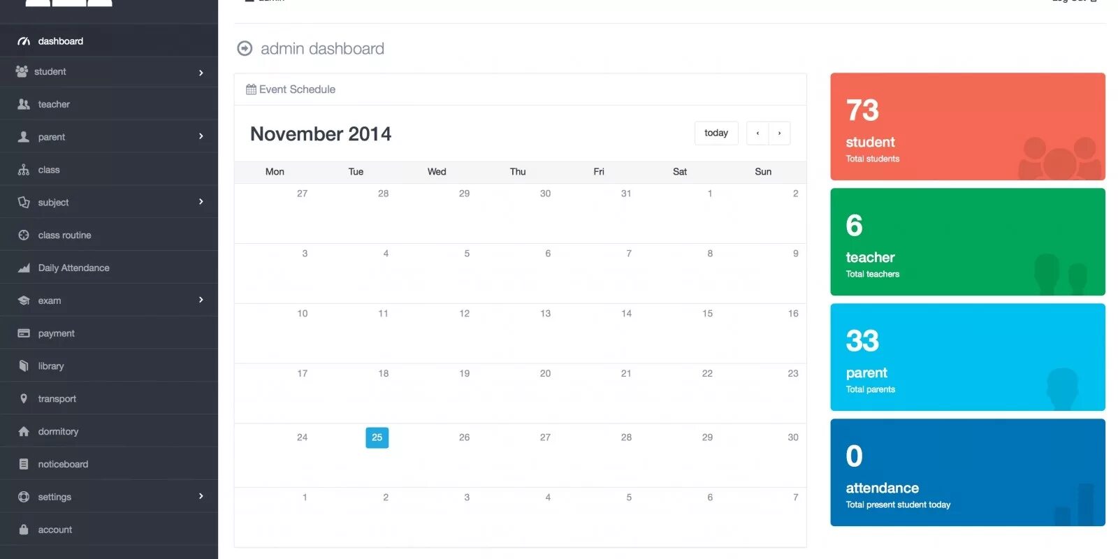 Student dashboard