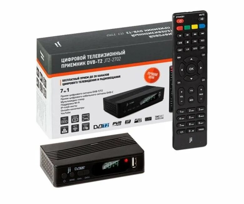Тв ресивер dvb t2 c. Ресивер dvb-t2 jinga jt2-2702. dvb-t2 jt2-2702. jt2 2702 цифровая приставка. приемник dvb-t2 ji.