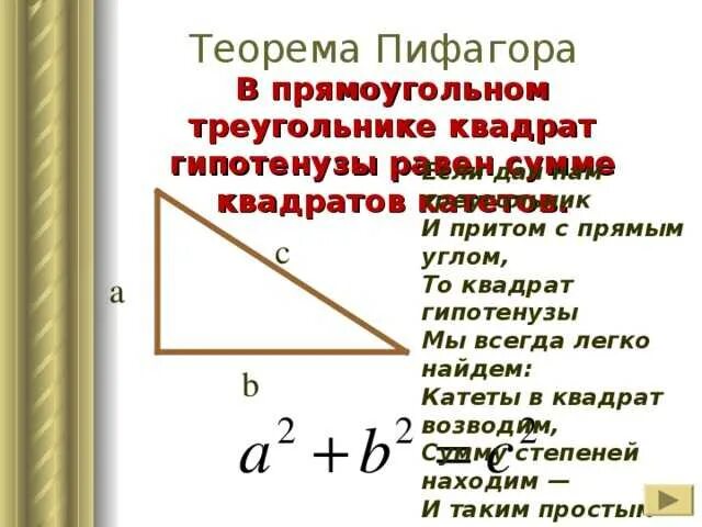 Теорема Пифагора в треугольнике с углом в 30 градусов. Теорема Пифагора для треугольника с углом 90. Формула Пифагора для прямоугольного треугольника. Теорема Пифагора для прямоугольного треугольника.