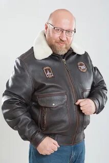 Куртка пилот из кожи буйвола