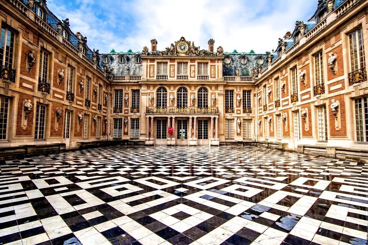 Французский версаль. Версальский дворец. Версаль. Шато де Версаль, Франция. Королевский дворец в Версале.