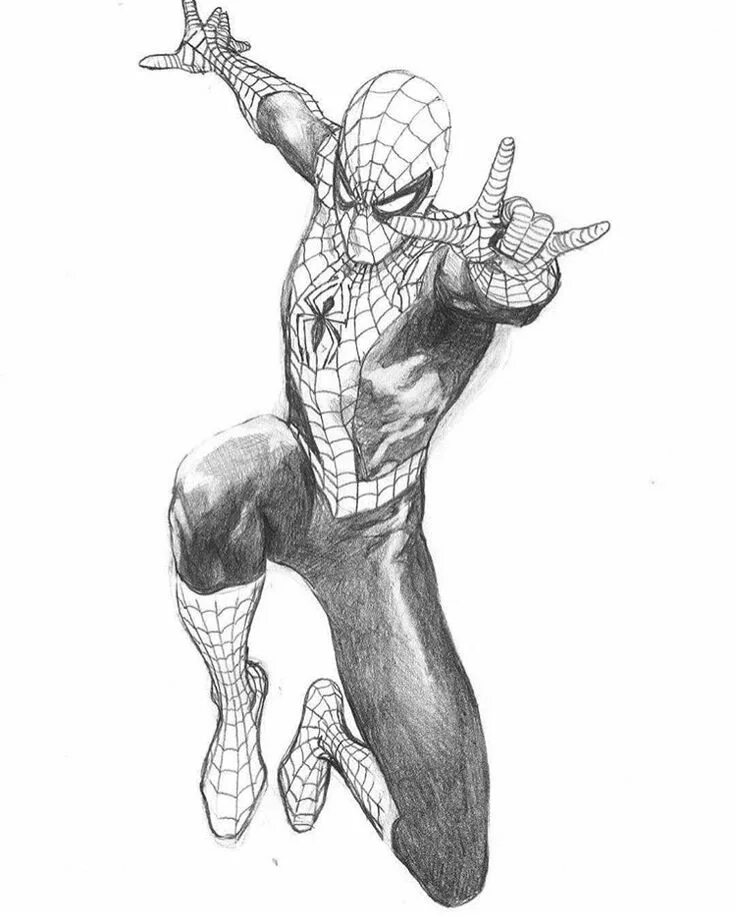 Draw spider man