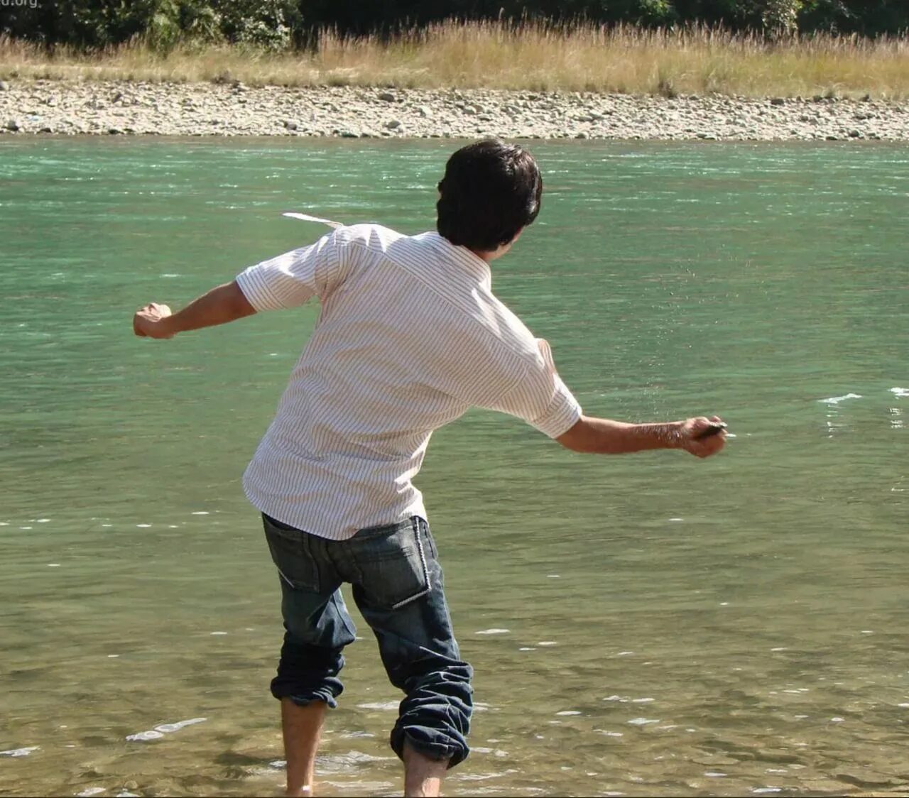To throw something