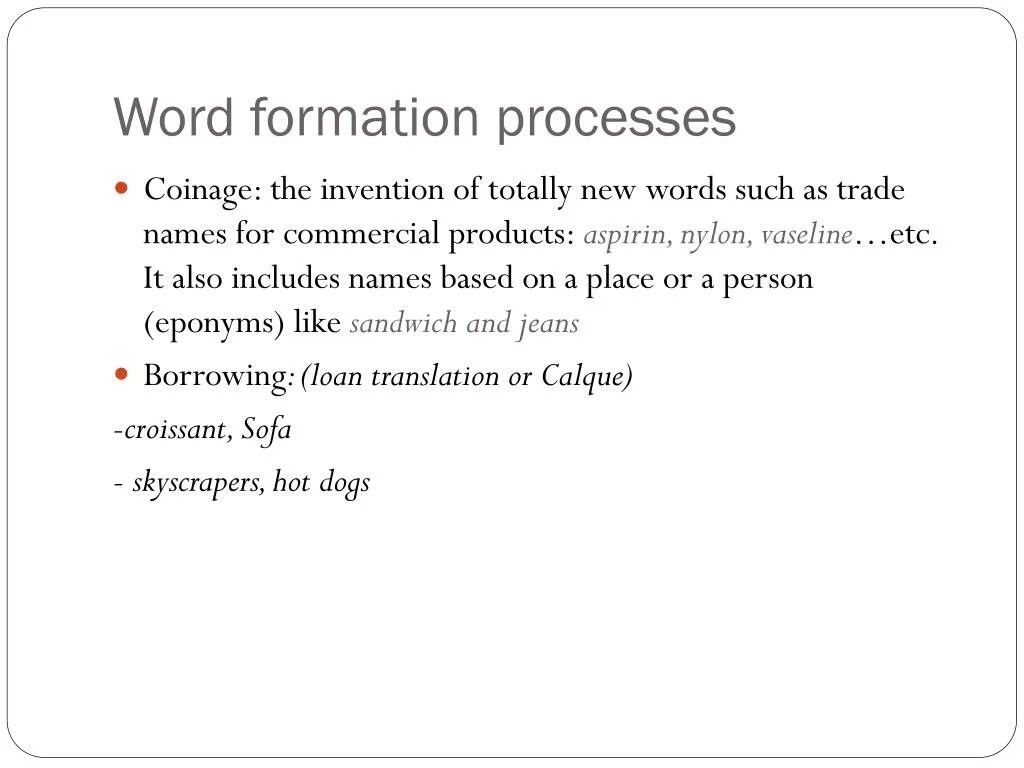 Word formation process. Coinage Word formation. What is Word formation. Word formation is the process.