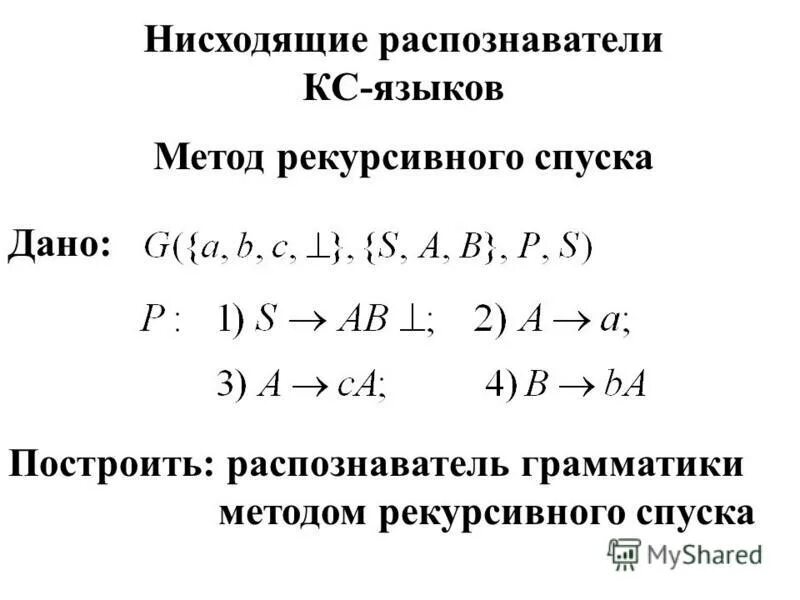 Метод рекурсивного спуска пример. Таблица трассировки информатика. Рекурсивная процедура. Алгоритм метода рекурсивного спуска. Метод рекурсивного спуска.