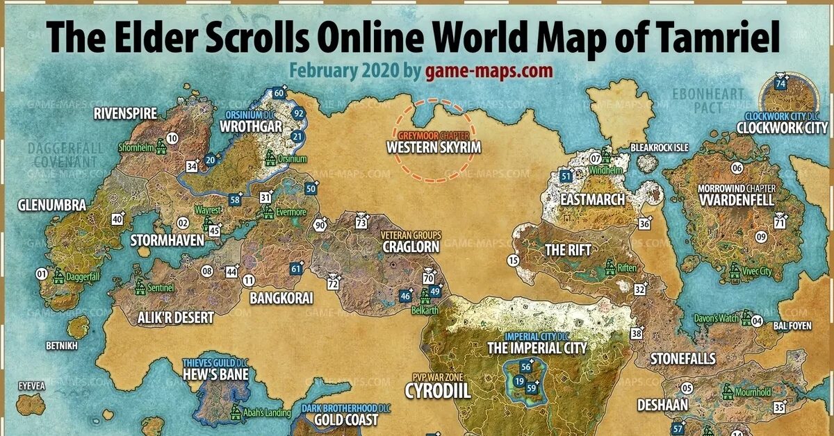 The Elder Scrolls 2 карта. O maps