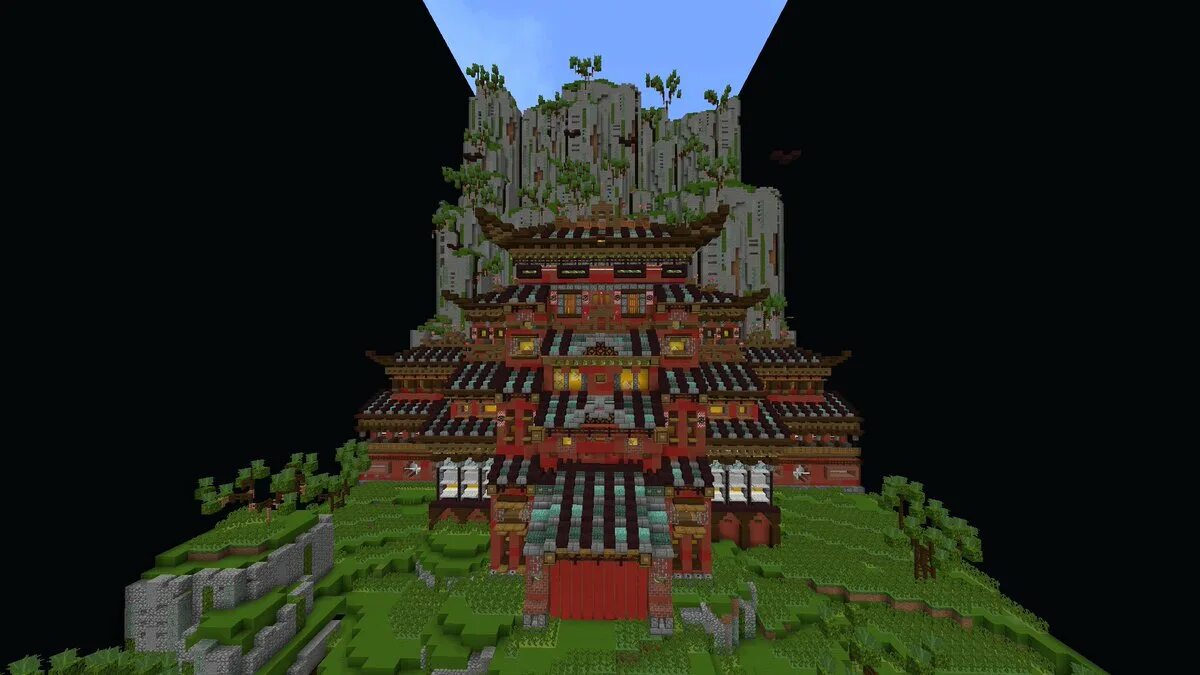 Temples minecraft. Храм Хакурей Minecraft. Храм в МАЙНКРАФТЕ. Тибетский храм майнкрафт. Minecraft храм на горе.