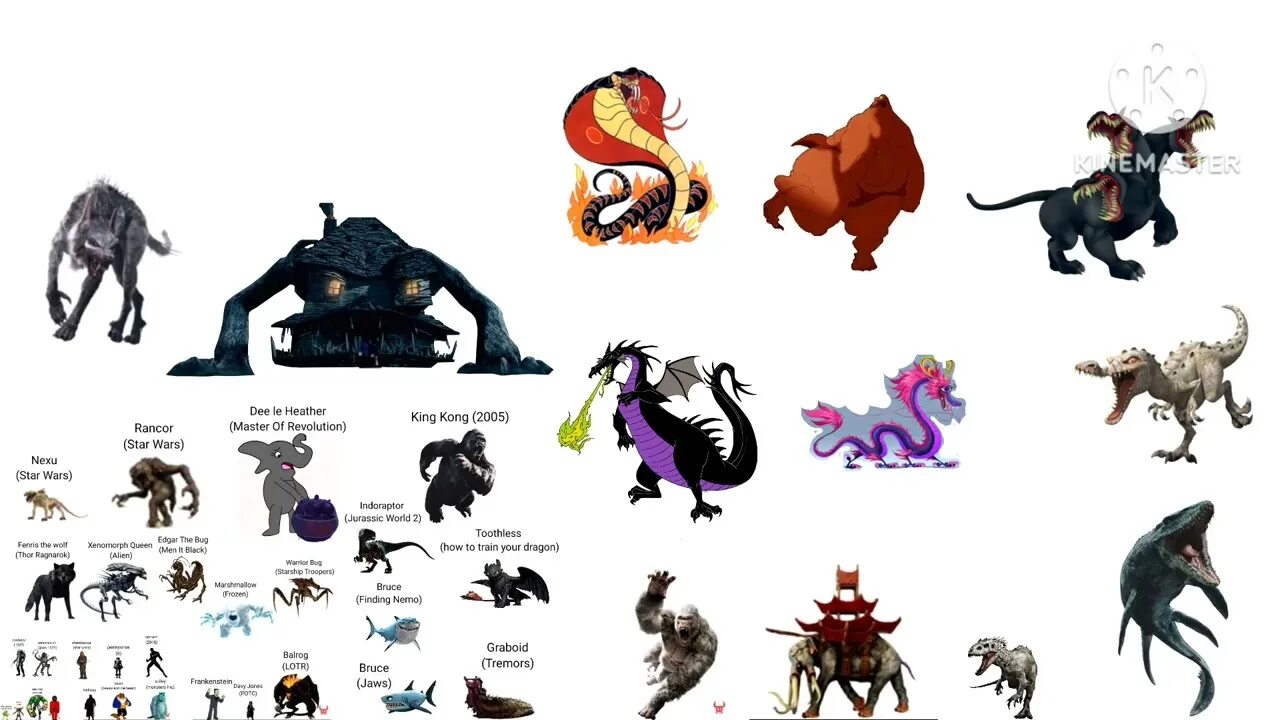 Monsters size. Monsters size