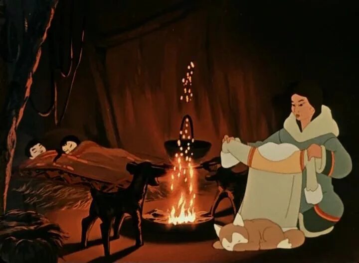 В яранге горит огонь. В яранге горит огонь 1956. В яранге горит огонь 1956. В яранге горит огонь сборник мультфильмов. Сказки северных народов.