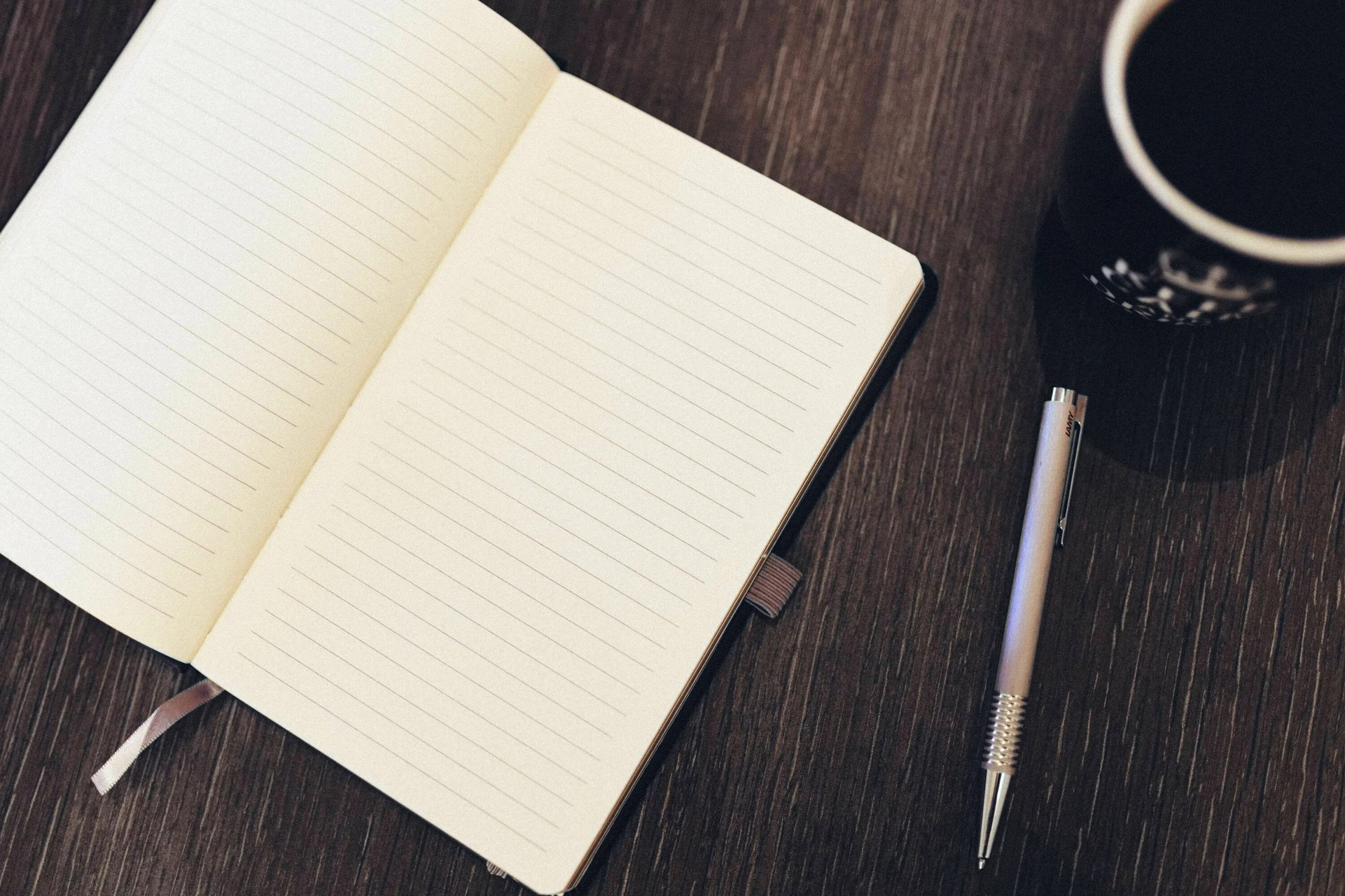 The open notebook. The open notebook