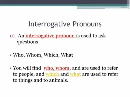 Interrogative questions