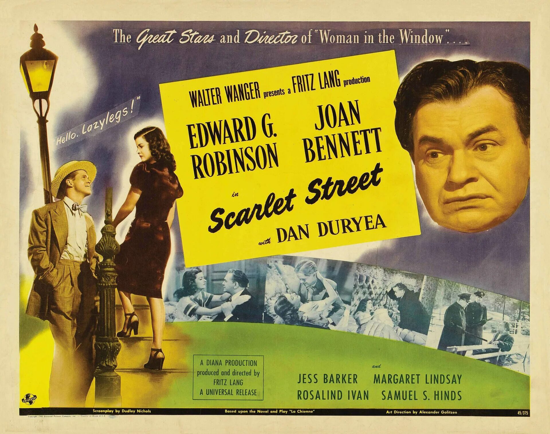 улица греха фильм 1945. скарлет стрит. Scarlet street 1945. леди в поезде фильм 1945. фриц ланг улица греха.