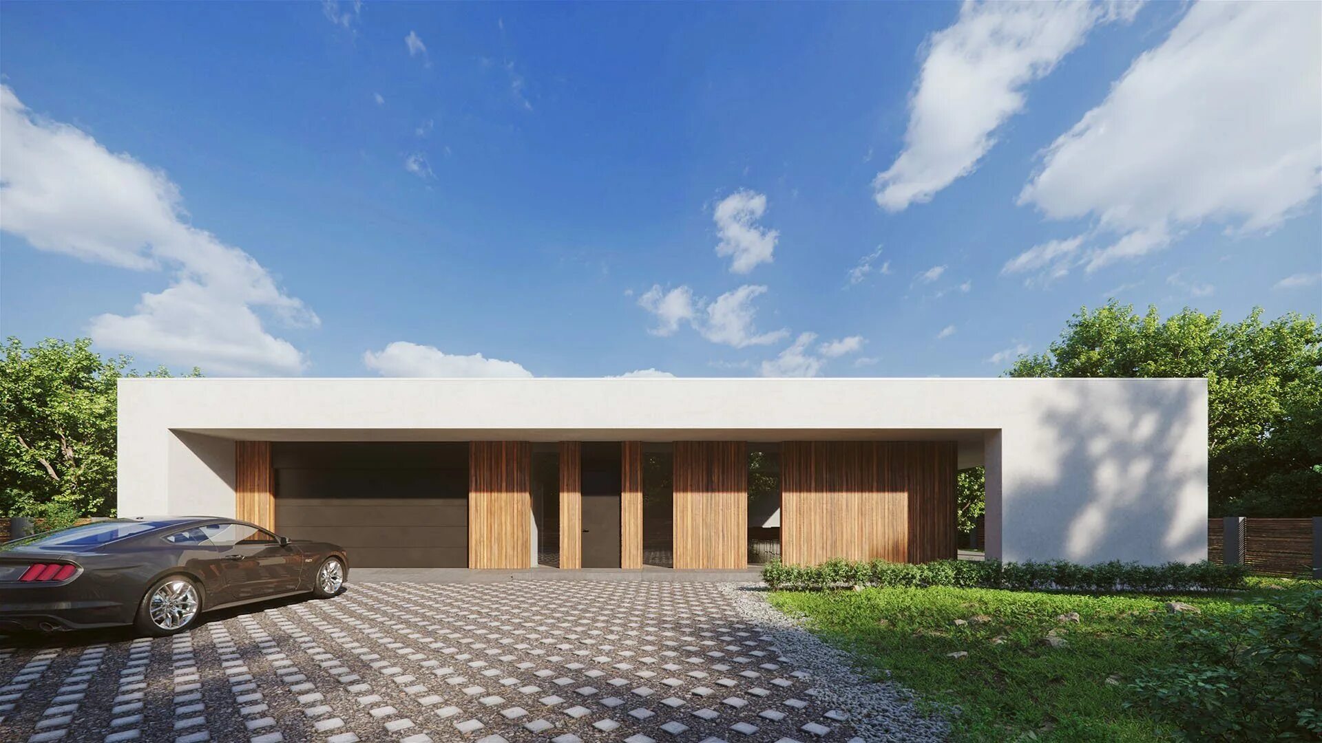 Одноэтажный с плоской крышей. Современный одноэтажный дом. Hqroom архитектура. Одноэтажный минимализм. Одноэтажный дом в стиле минимализм.