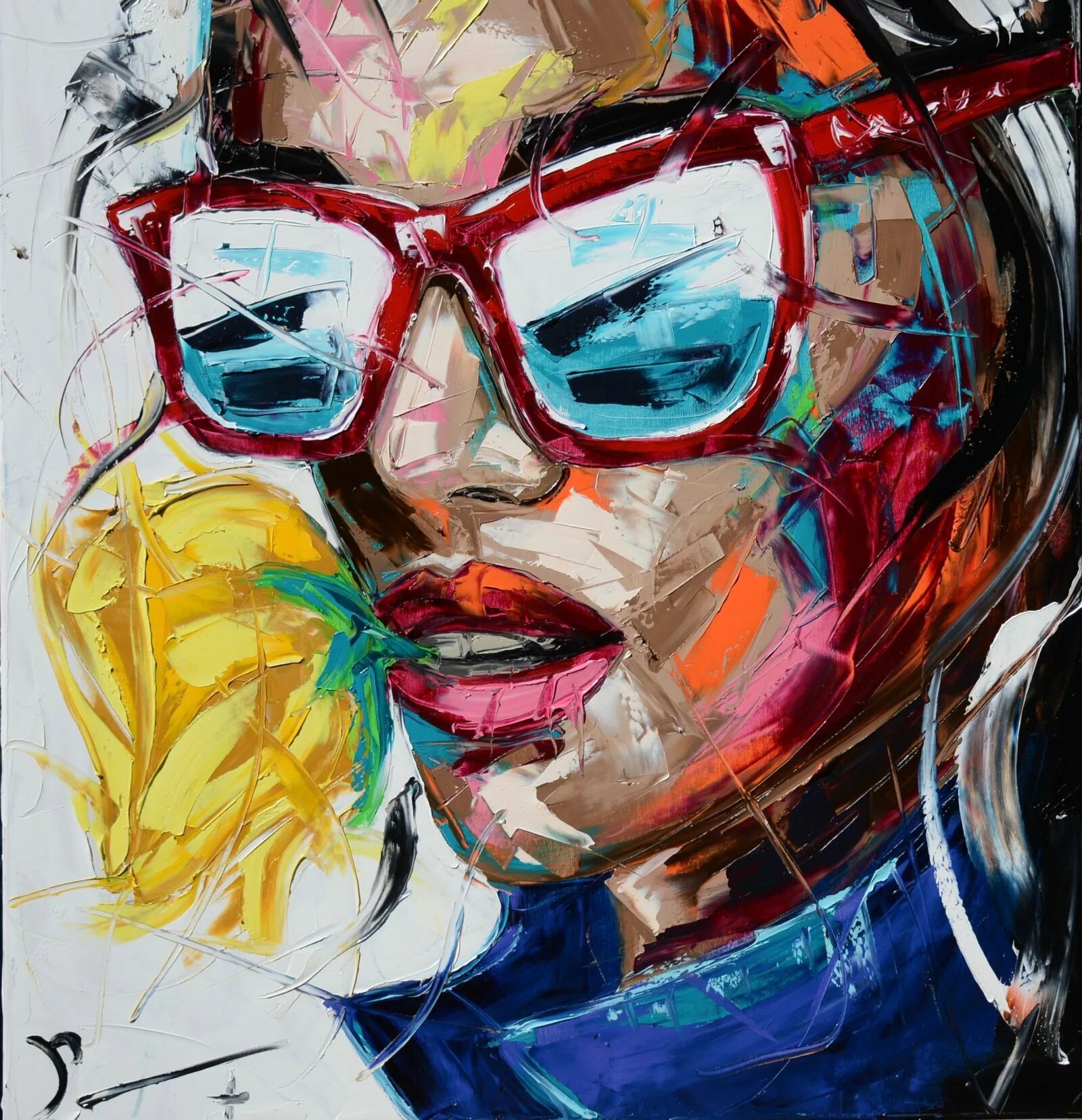 Арт картины фото. Патрис Мурчиано картины. Francoise Nielly картины. Стилизованный портрет живопись.