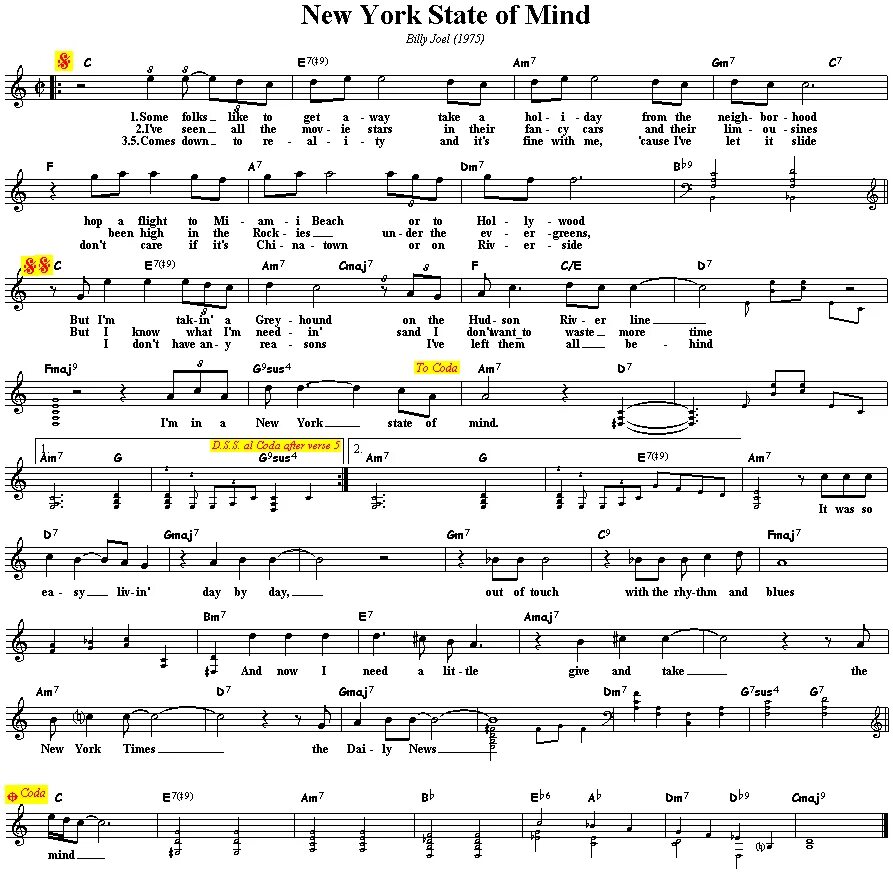 Ny песни. New York Ноты для фортепиано. New York State of Mind Ноты. Нью-Йорк Нью-Йорк Ноты. Autumn in New York Ноты.
