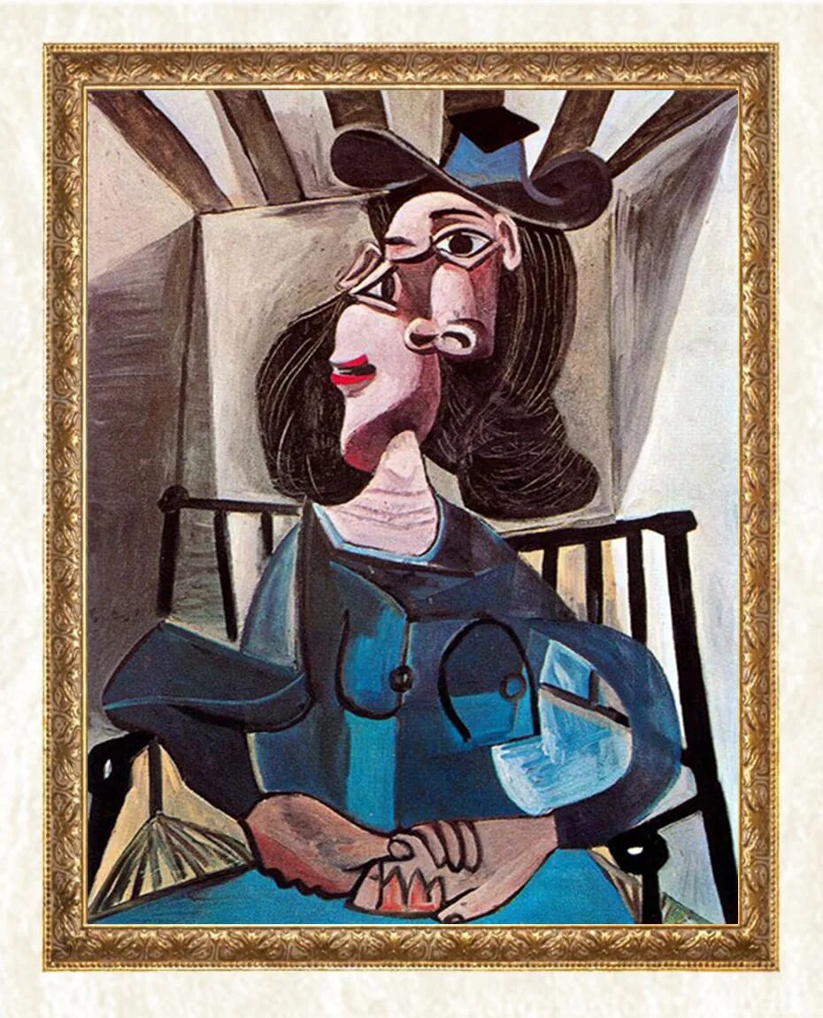 пабло пикассо женщина в шляпе. выставка живописи пабло пикассо в 1956 году. пикассо женщина которая пьет кофе. пикассо шиза. пикассо женщина не пьющая кофе.