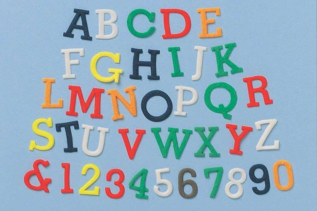 Uppercase numbers. Uppercase numbers