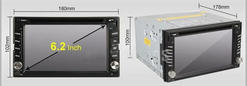 дюйм автомагнитолы как