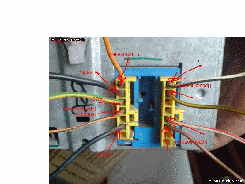 Установка 2DIN магнитолы - Ford Transit (6G), 2 л, 2002 года автозвук DRIVE2