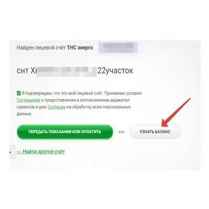 Баланс по питанию по лицевому счету