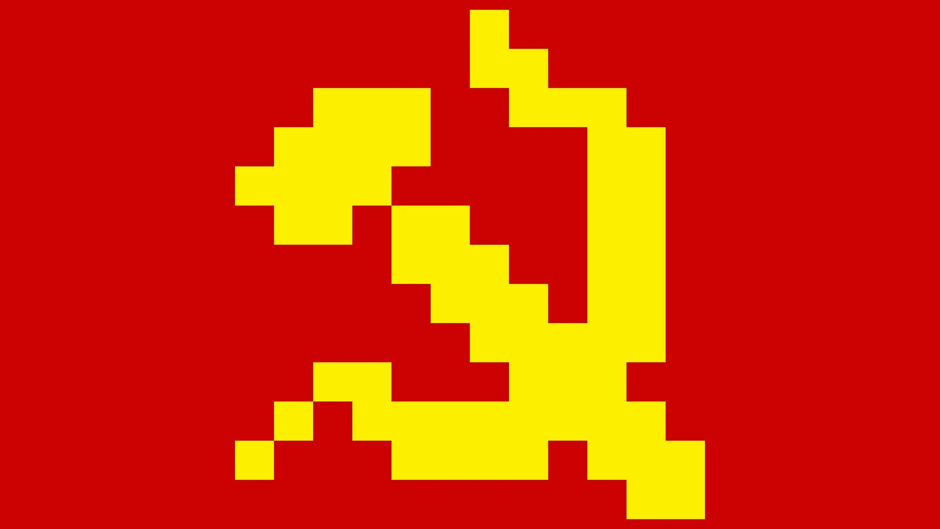 Flag nintendo. Пиксельный флаг советского Союза. Советский серп и молот пиксели. Серп и молот пиксельарт. Пиксель арт серп и молот майнкрафт.