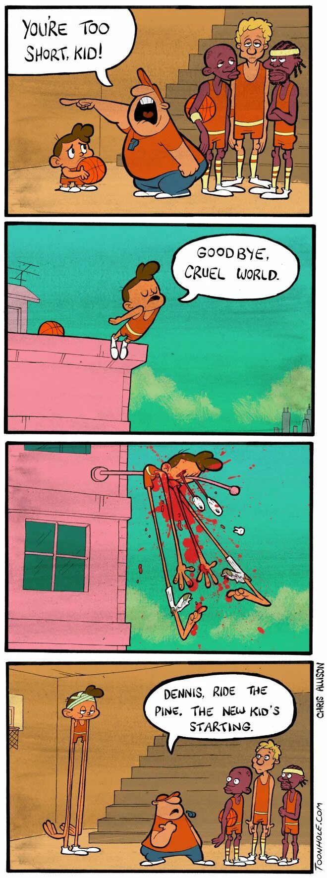 You re short. Toonhole Chris.