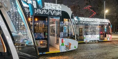 Новогодний московский транспорт