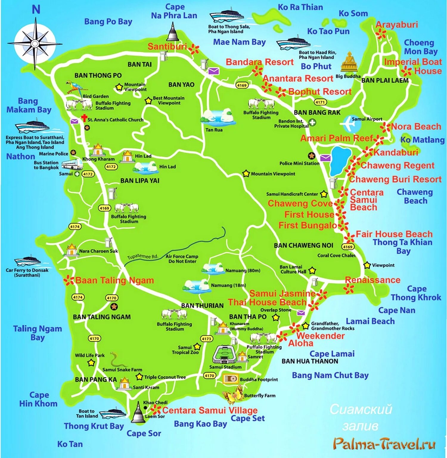 самуи это где. самуи таиланд на карте. самуи остров в тайланде на карте. доминика остров самуи. пляжи самуи на карте.