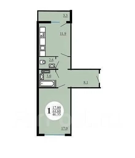 Selling a 3-room apartment in a new building LCD Bogatyrsky b/c 4! Far Eastern m