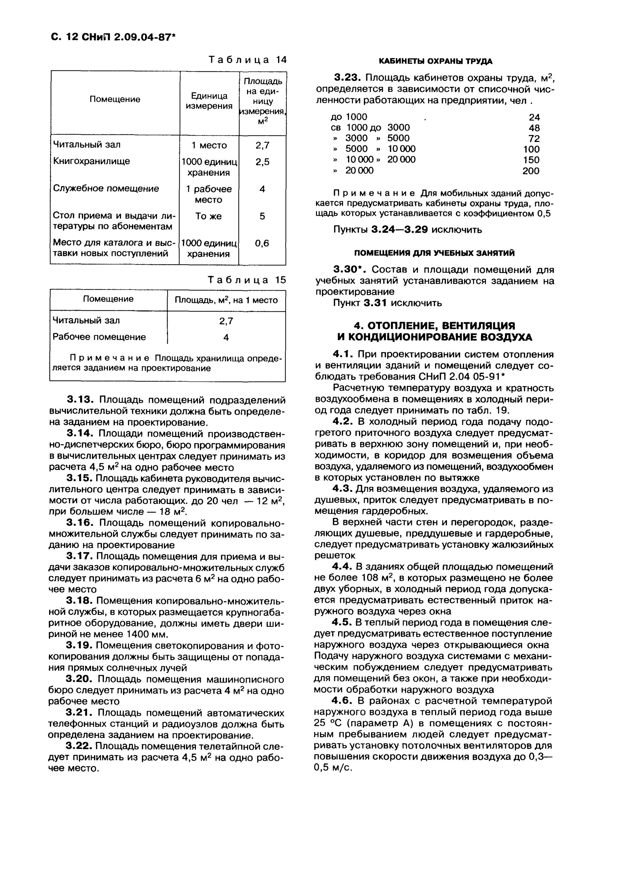 Снип 2.04 05 статус