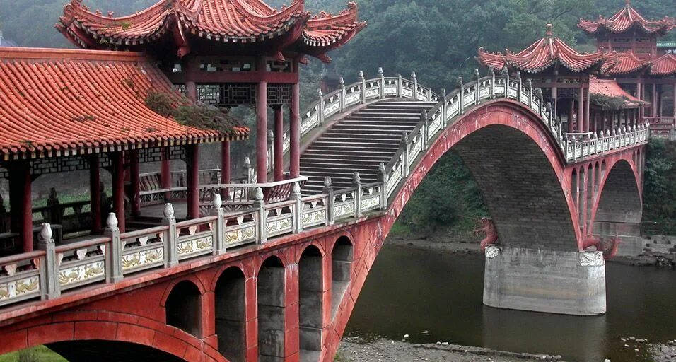 Asia l. Мост Лэшань, Сычуань. Мост Жуйи в Китае. Чэнду Сычуань Китай мост. Китай (КНР), Чэнду, провинция Сычуань.