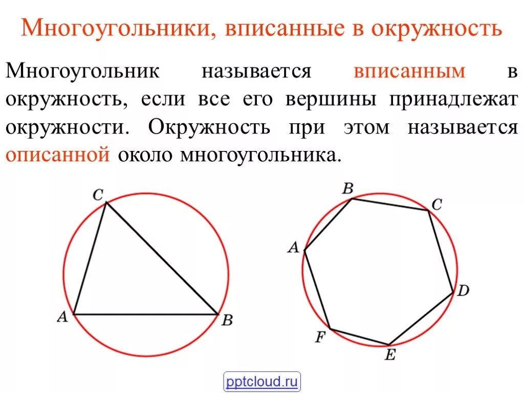 Определение описанного многоугольника. Вписанный и описанный многоугольник в окружность. Правильные многоугольники вписаны в окружность описанная окружность. Окружность описанная вокруг многоугольника свойства. Окружность вписанная в многоугольник.