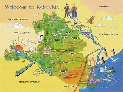 Карта элисты маршрут