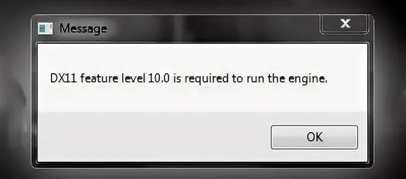 D3d feature 11 1. Dx11 ошибка. Dx11 feature Level 11.0 is required to Run the engine. Ошибка dx11 feature Level 10.0 is required to Run the engine. Dx11 required.