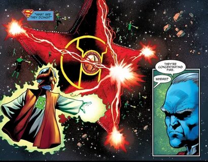 Red Lantern Starro manages to mind control a good portion of the Green Lant...