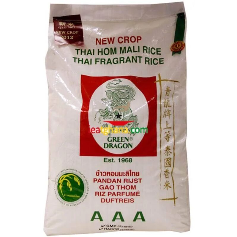 Rice 20. Thai fragrant Rice. Мука зеленый дракон. Duftreis.