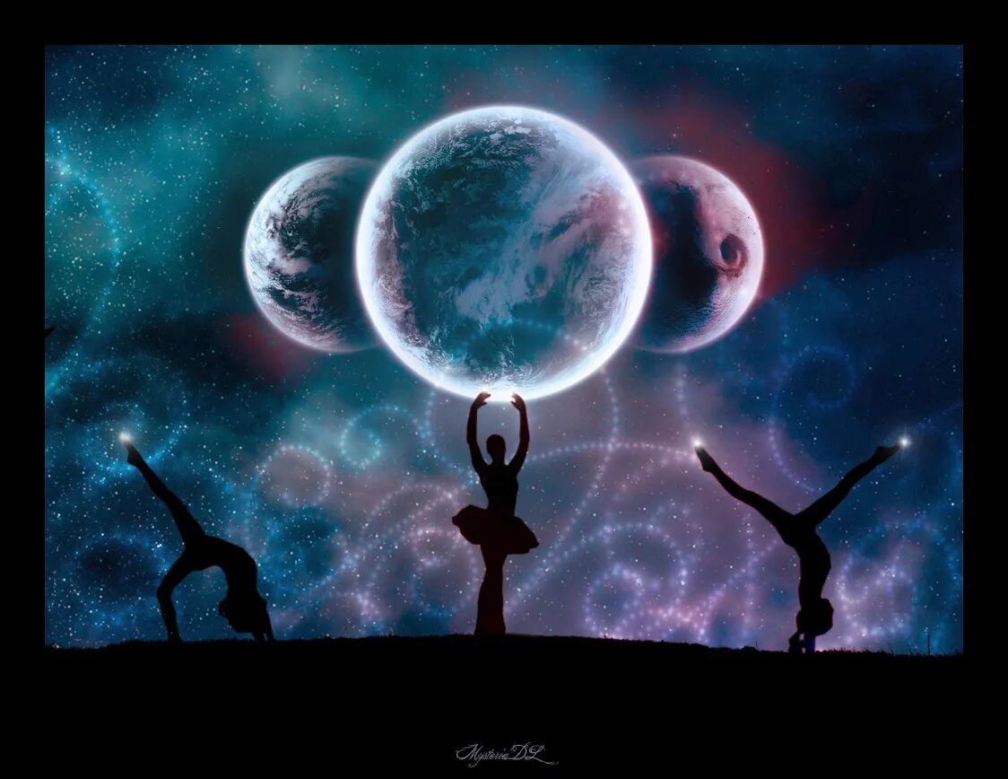 танцуют в космосе. космический танцор. танец в космосе. танец абстракция. полет к звездам.