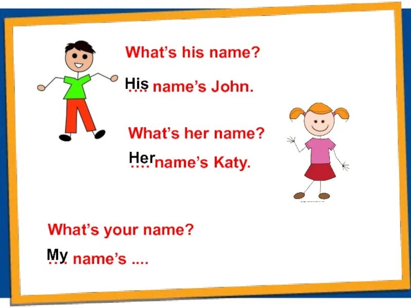 What s your name mine is. What`s her his name. английский для малышей what&#039;s your name?. what is his her name. тема урока what&#039;s your name.