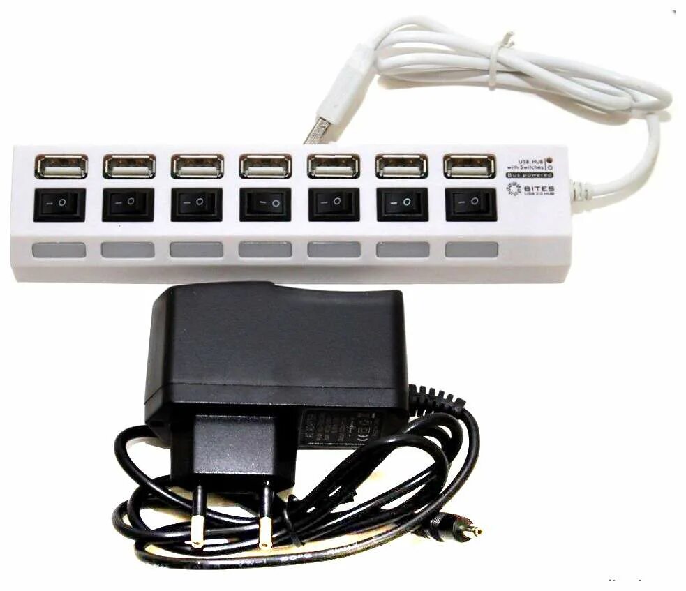 Usb hub подключение. Usb-концентратор 5bites hb27-203p, разъемов: 7, черный. внешний usb 2.0 без блока питания. usb хаб 4 порта 1m white.