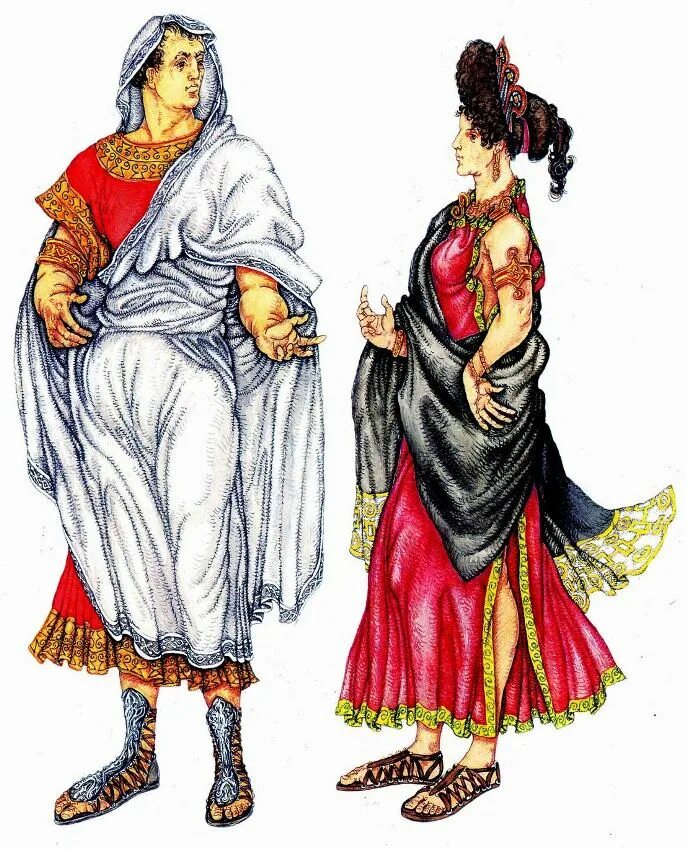 Мужчина и женщина в древности. Патриции древний Рим одежда. Одежда патрициев в древнем Риме. Одежда римлян в древнем Риме. Костюм древнего Рима одежда римских патрициев.