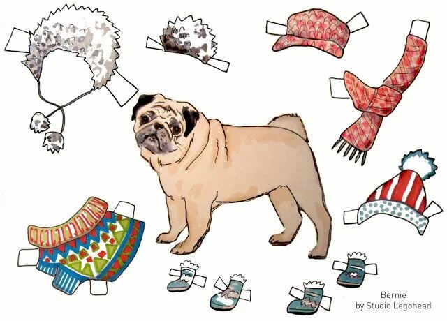 "Hund" Papercraft Printable 