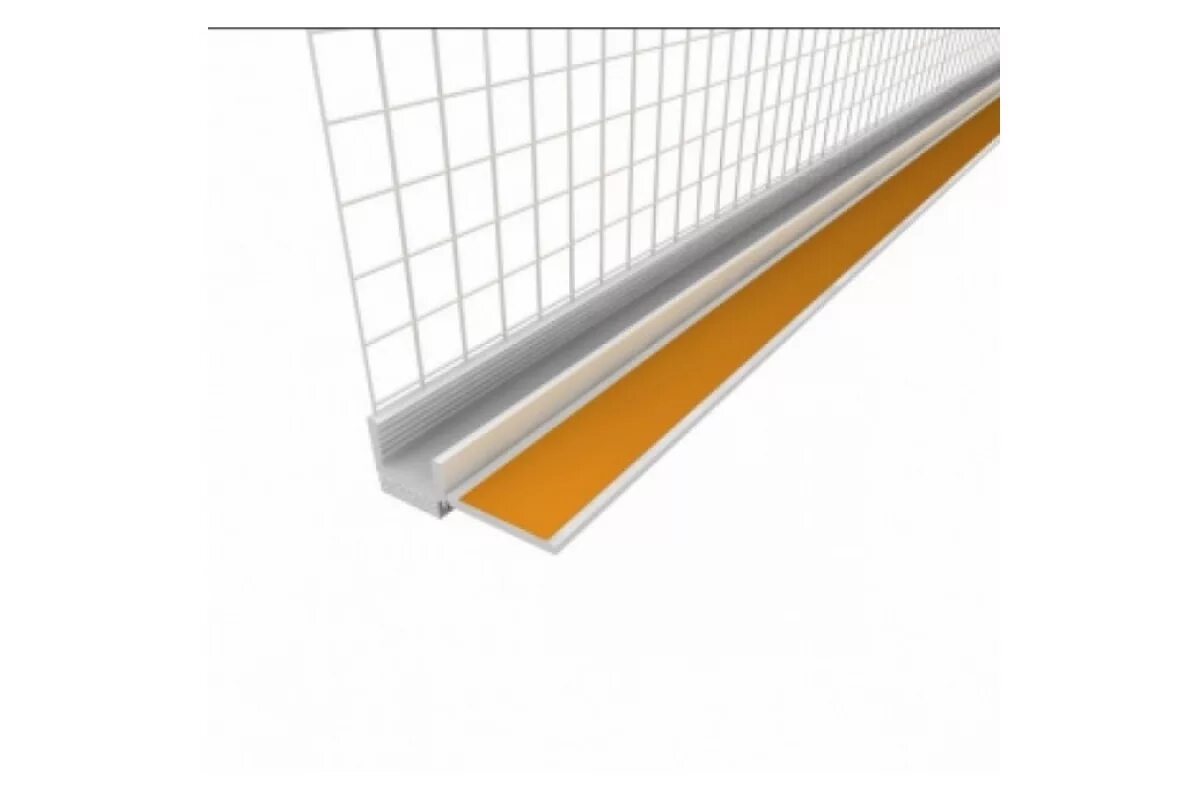 ). профиль примыкания оконный с сеткой 6 мм, 2,4м. планка примыкания ral 5005 140*100*2000. уголок примыкания. профиль пвх примыкающий 9мм с армирующей сеткой 2,4м.