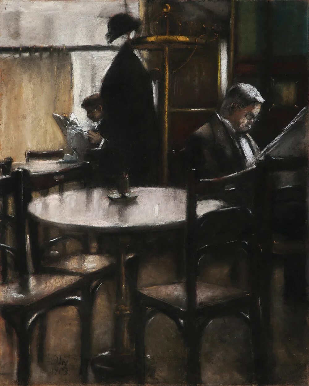 The lesser of two. Художник - lesser ury (german, 1861-1931),. лессер ури картины. lesser ury художник кафе. импрессионизм лессер ури картины.