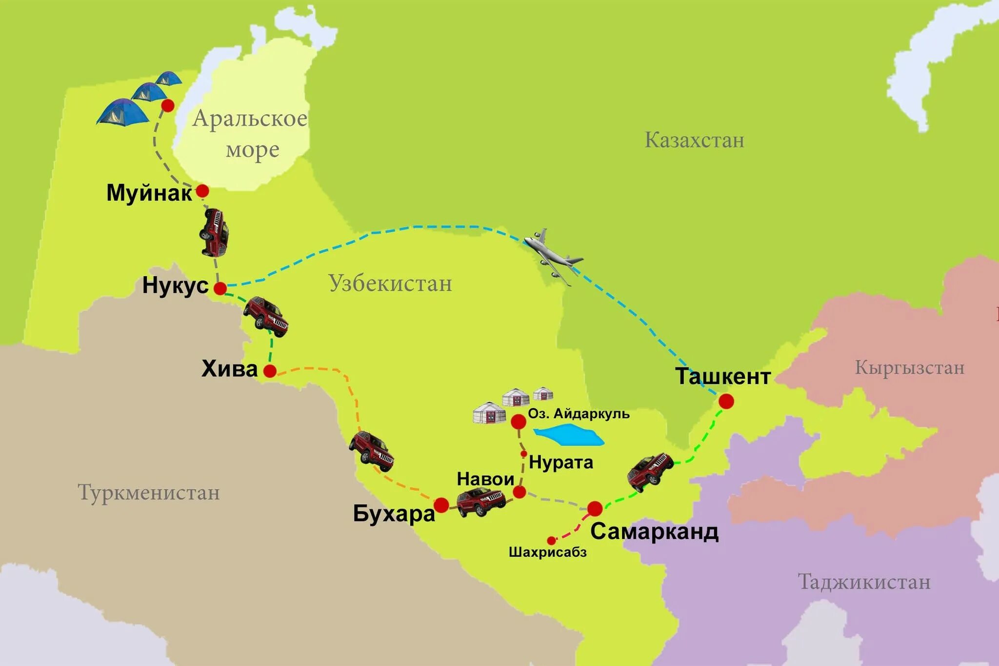 Как доехать до ташкента
