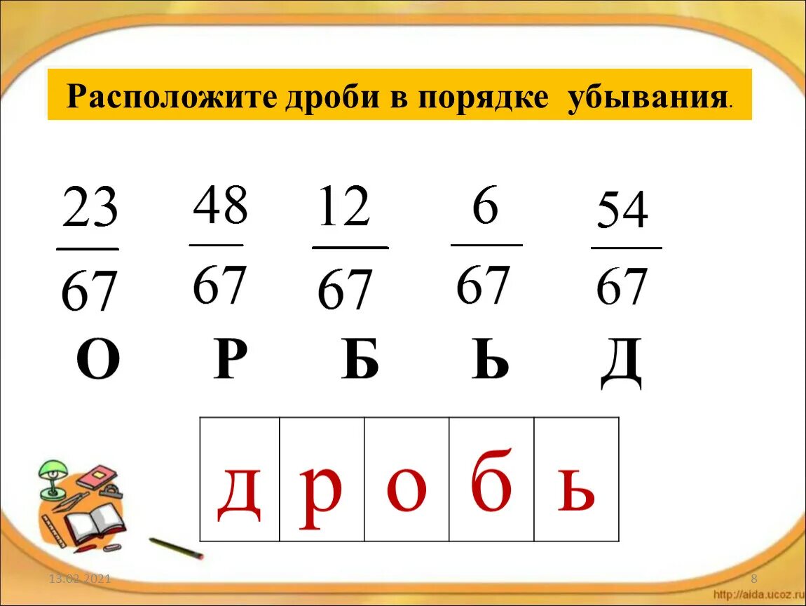 Сократить дробь 8 88 в порядке убывания. Расположение дробей в порядке убывания. Расположите дроби в порядке убывания. Расложите дроби в порядке убывание. Расположи дроби в порядке убывания.